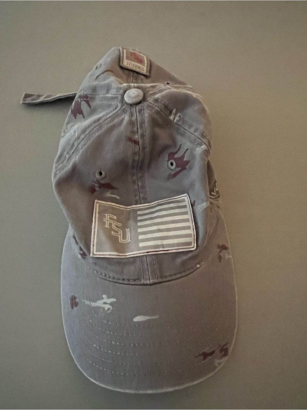 FSU Patriotic Gray Patch Baseball Cap